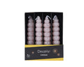 Blush pink bubble effect dinner candles