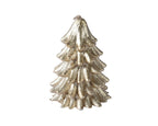 Gold Christmas tree shaped candle