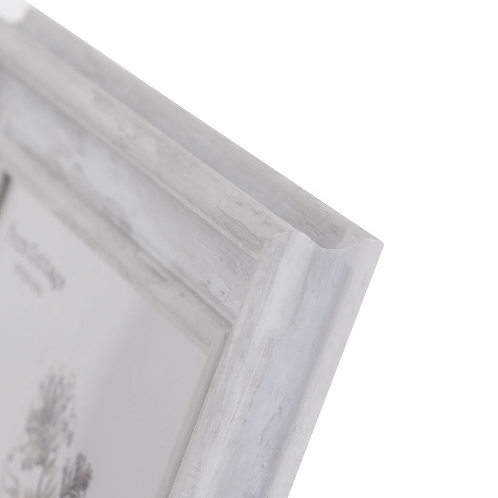 White wide framed photo frame 4 x 6''