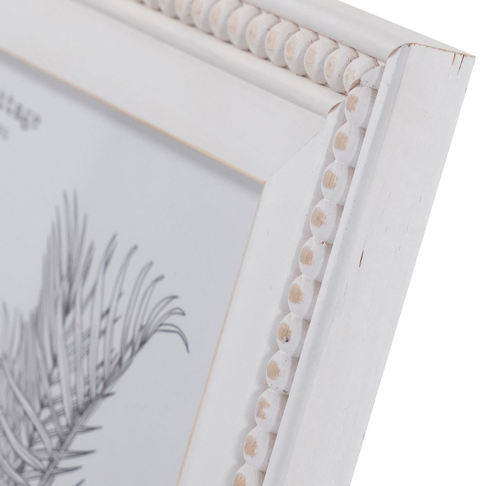 Ivory beaded photo frame 5 x 7