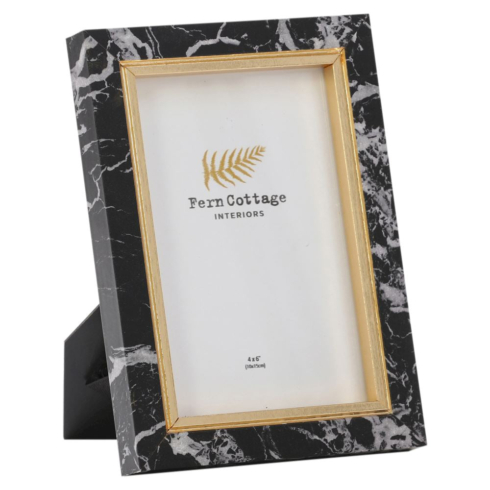 Black marbled frame 4x6