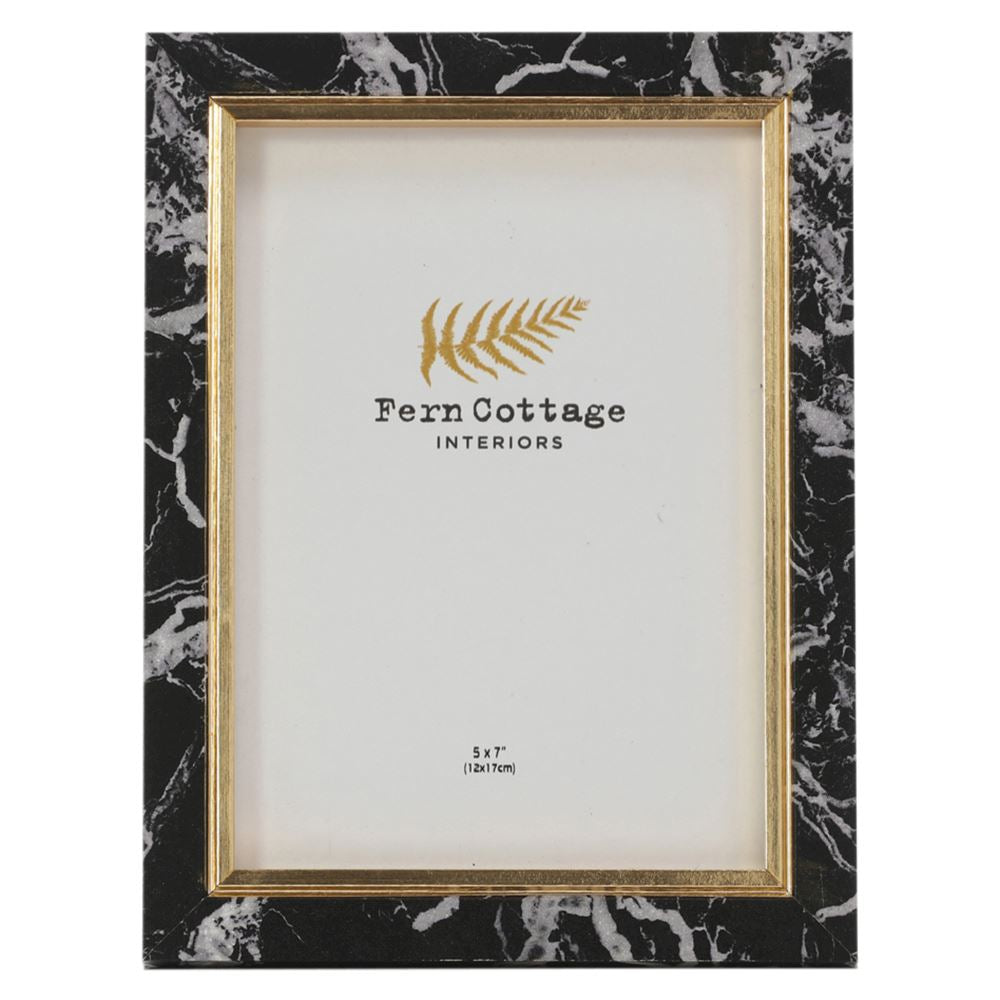 Black marbled frame 5x7