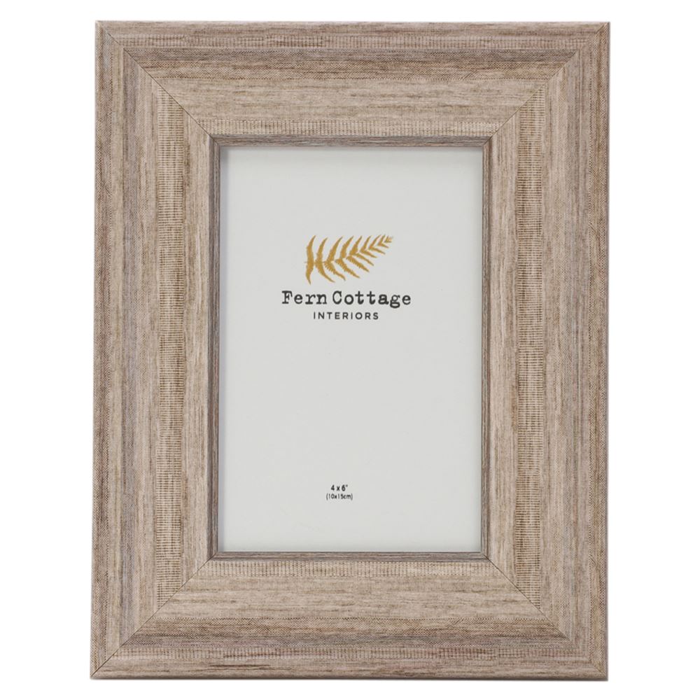 Light grey wood effect frame 4'' x 6''