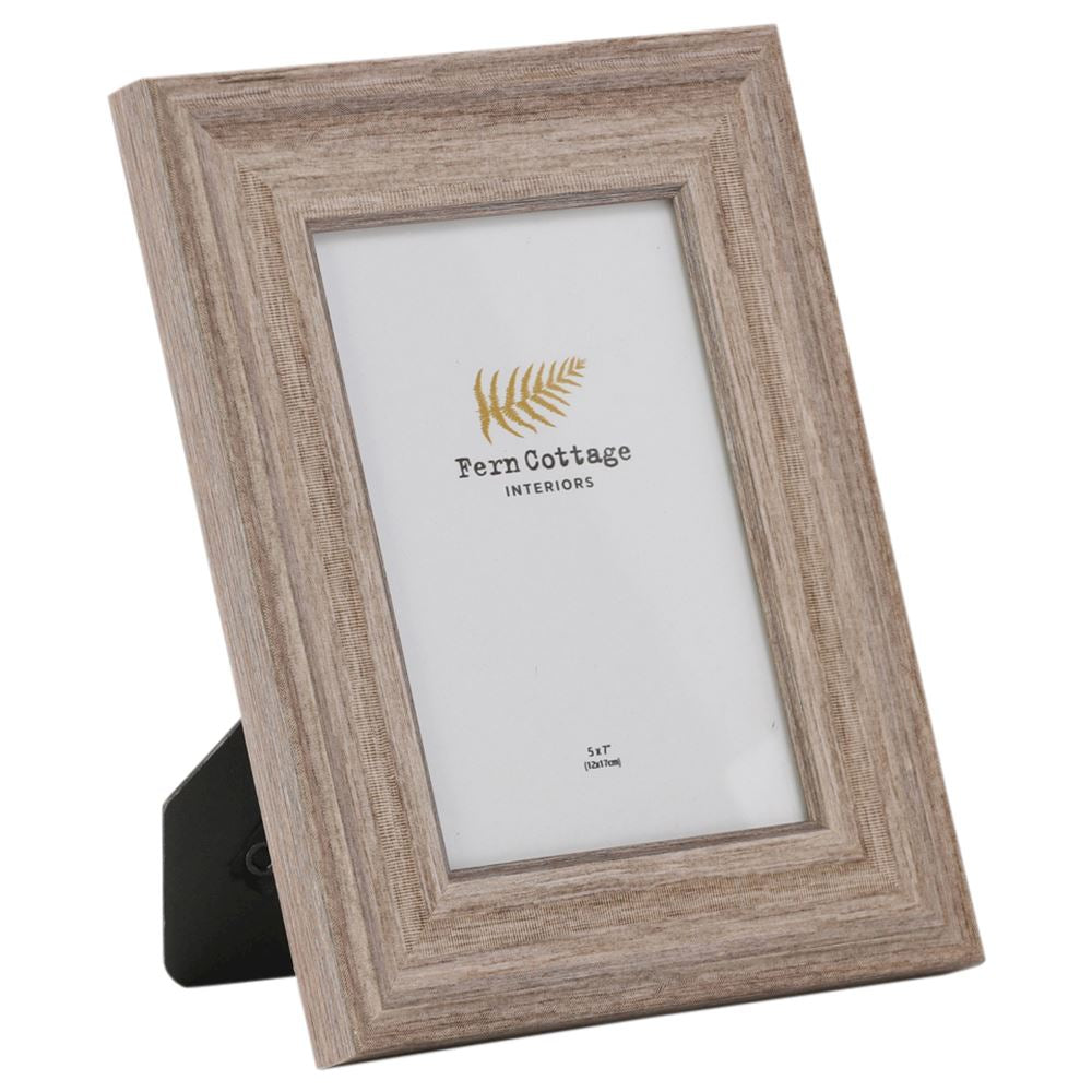 Light grey wood effect frame 5'' x 7''