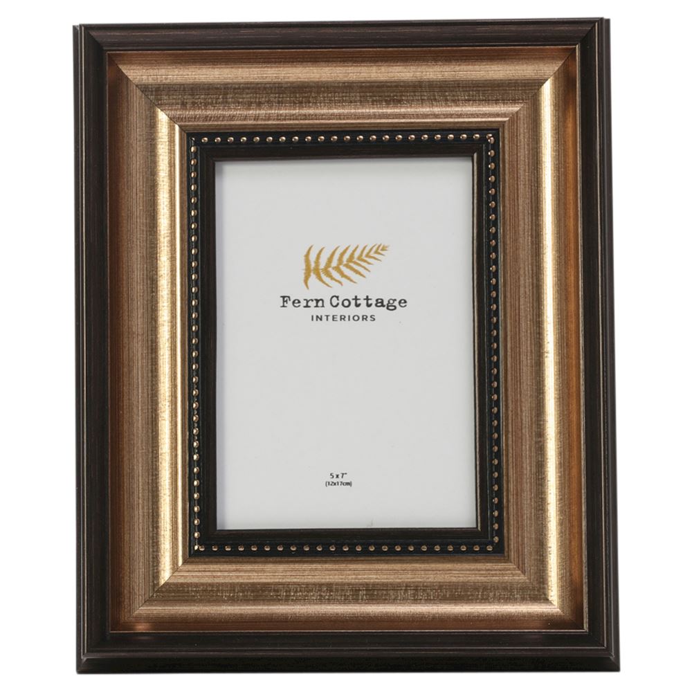 Black and gold photo frame 5 x 7