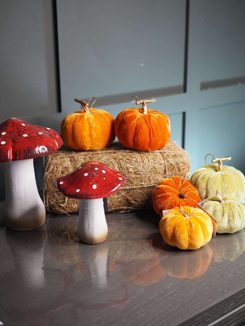 Velvet pumpkins (9cm)