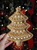 Ceramic gingerbread tree plate