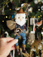 Santa ready with the lasso