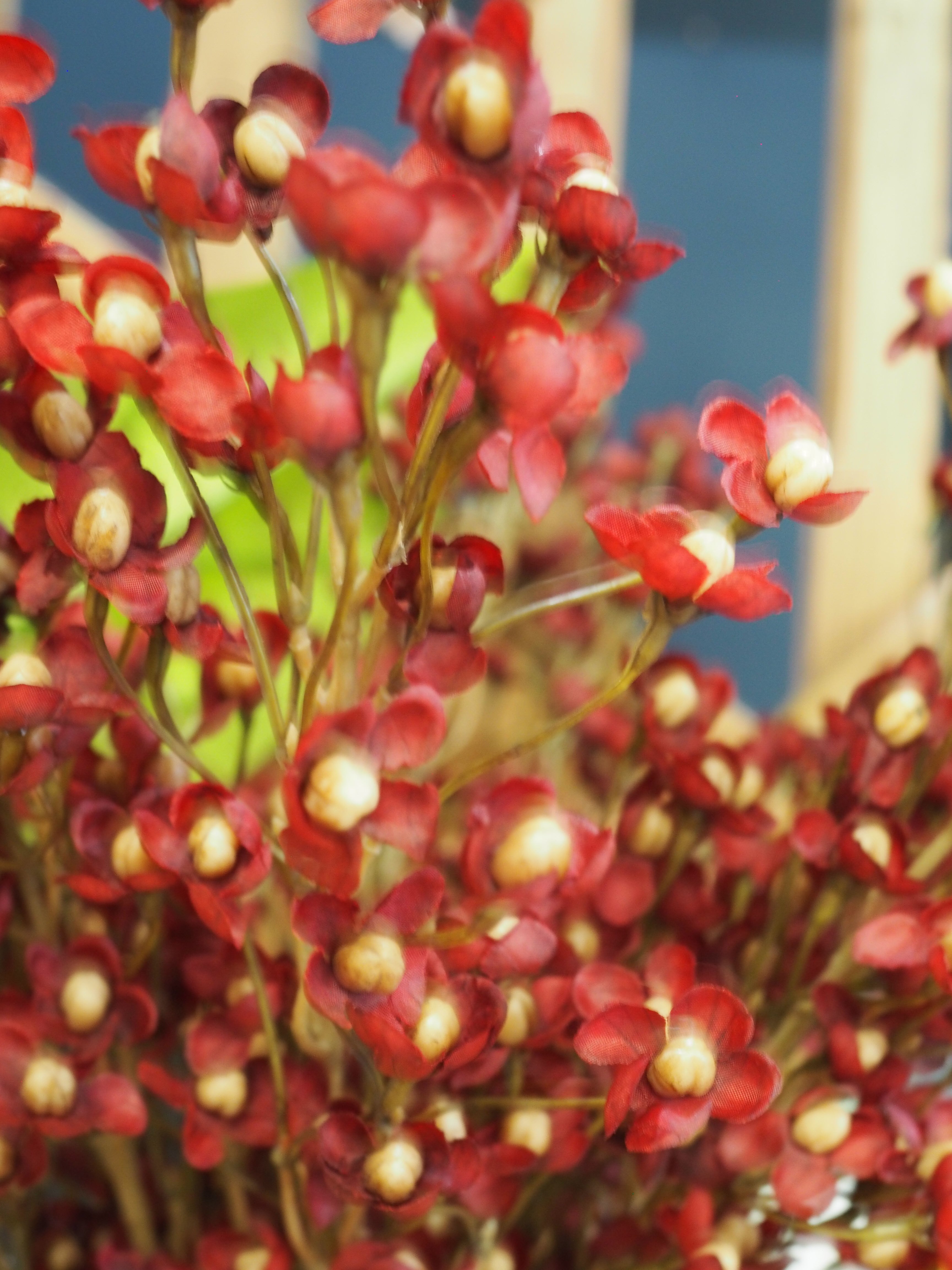Antique Burgundy Plum Blossom Branch