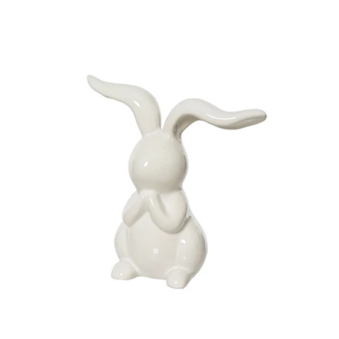 White bunny rabbit ornament