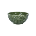 Green ceramic fern bowl, Sml