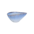Blue ombre stoneware shell bowl