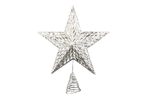 Champagne gold sparkling star tree topper