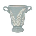 Duck egg laurel print urn ornament (Large)