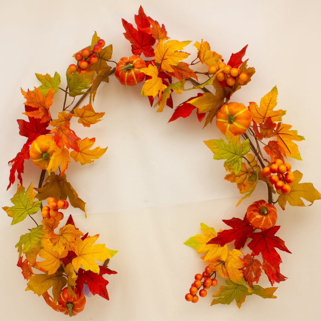 Pumpkin burst garland