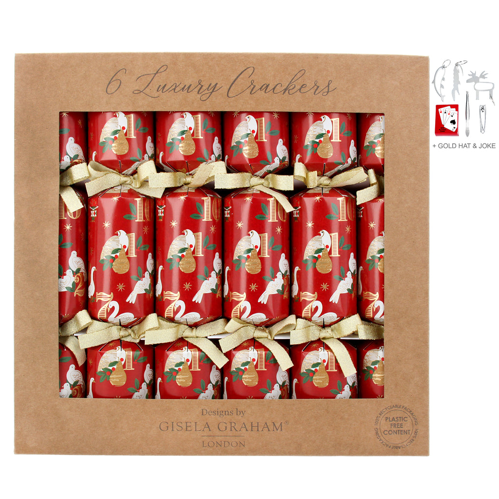 12 days of Christmas crackers- box of 6