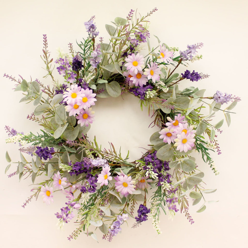 Lavender wisp wreath