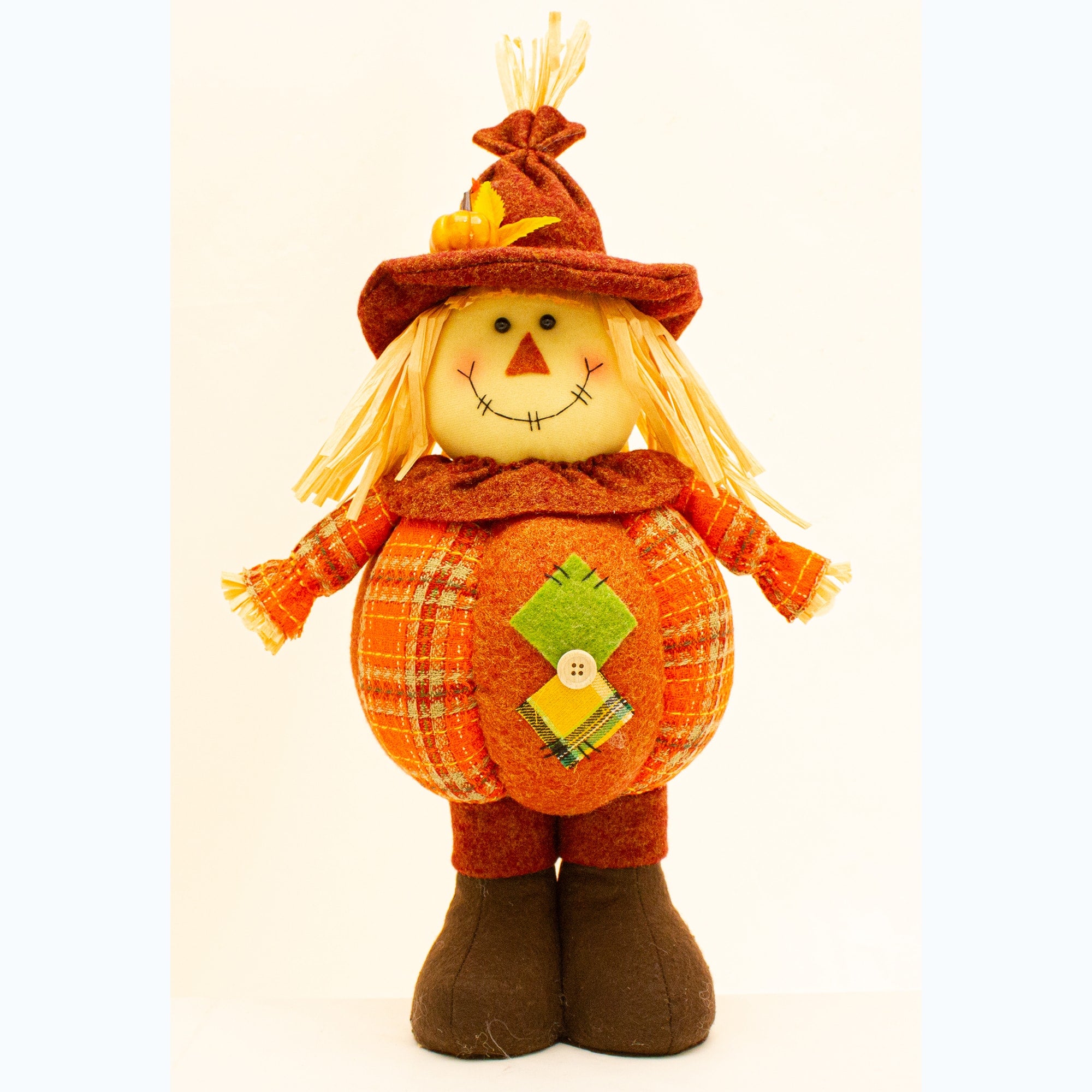 Scarecrow pumpkin standing figure