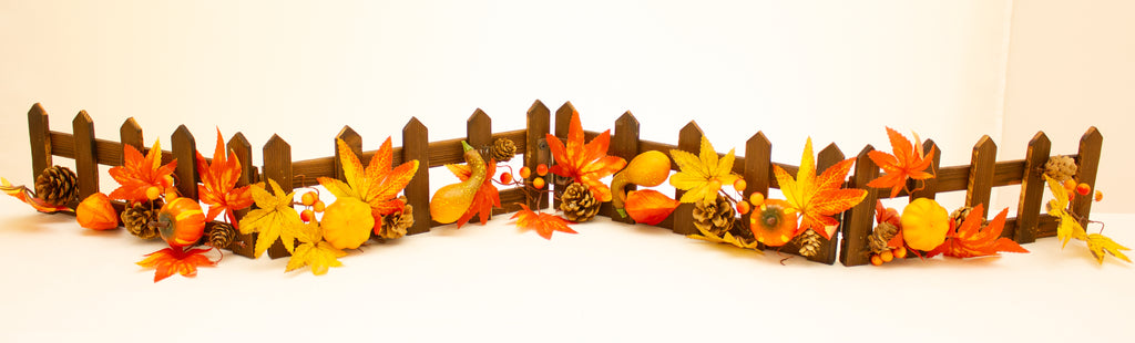 Harvest/Autumn folding picket fence