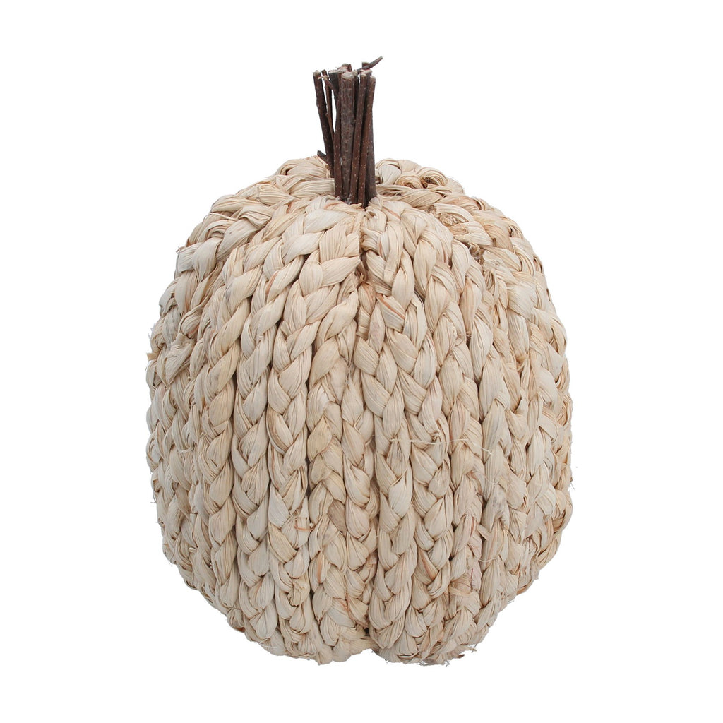 Natural cornhusk pumpkin ornament