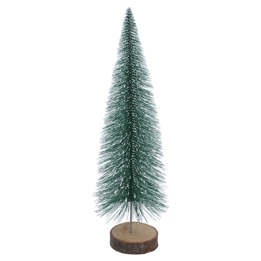 Snowy green bristle effect tree-tall