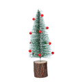 Green bristle tree with red bells