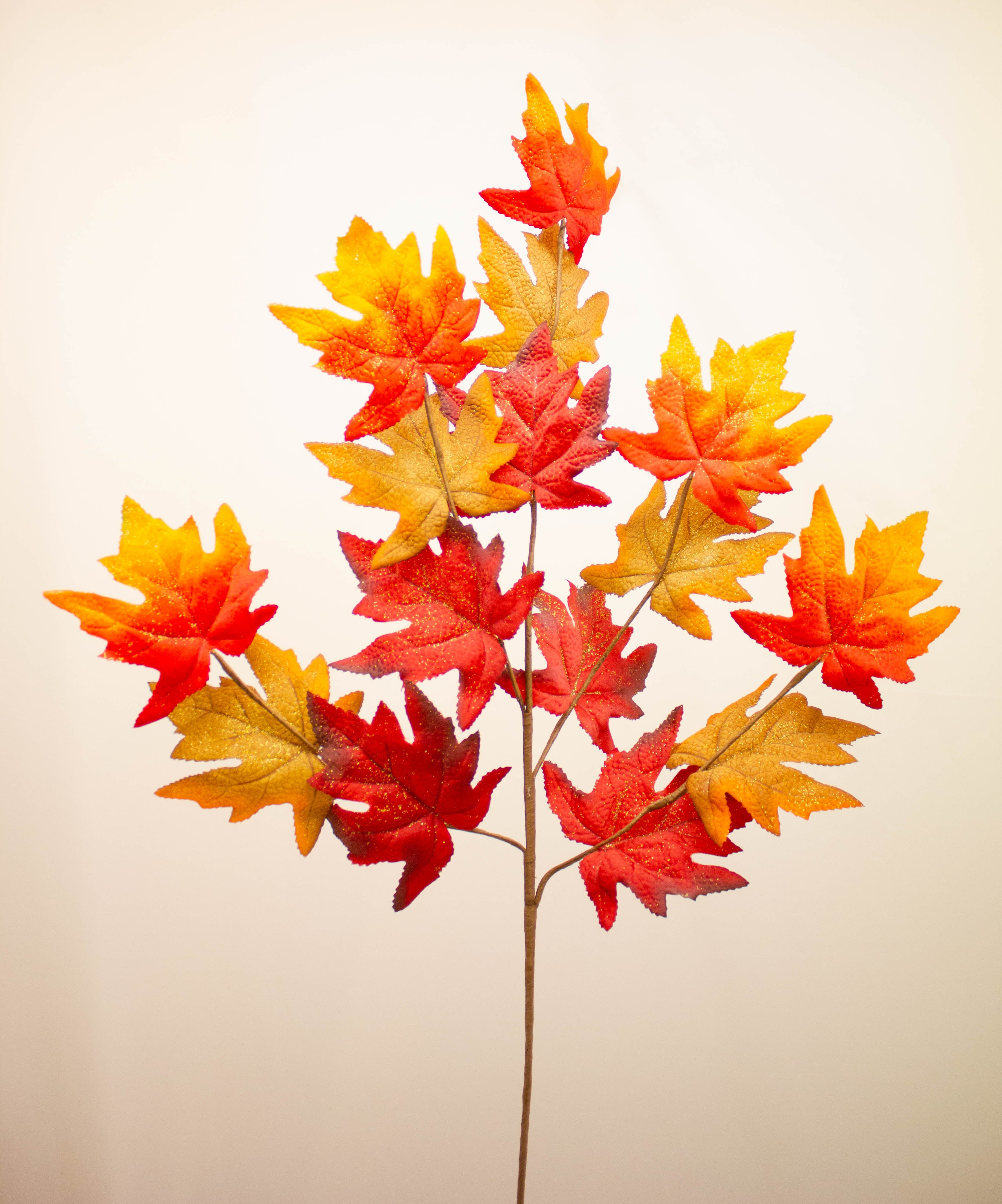 Maple leaf shimmering stem