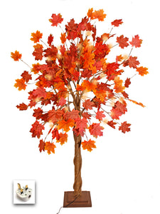 Autumn/Maple tree with lights (130cm)