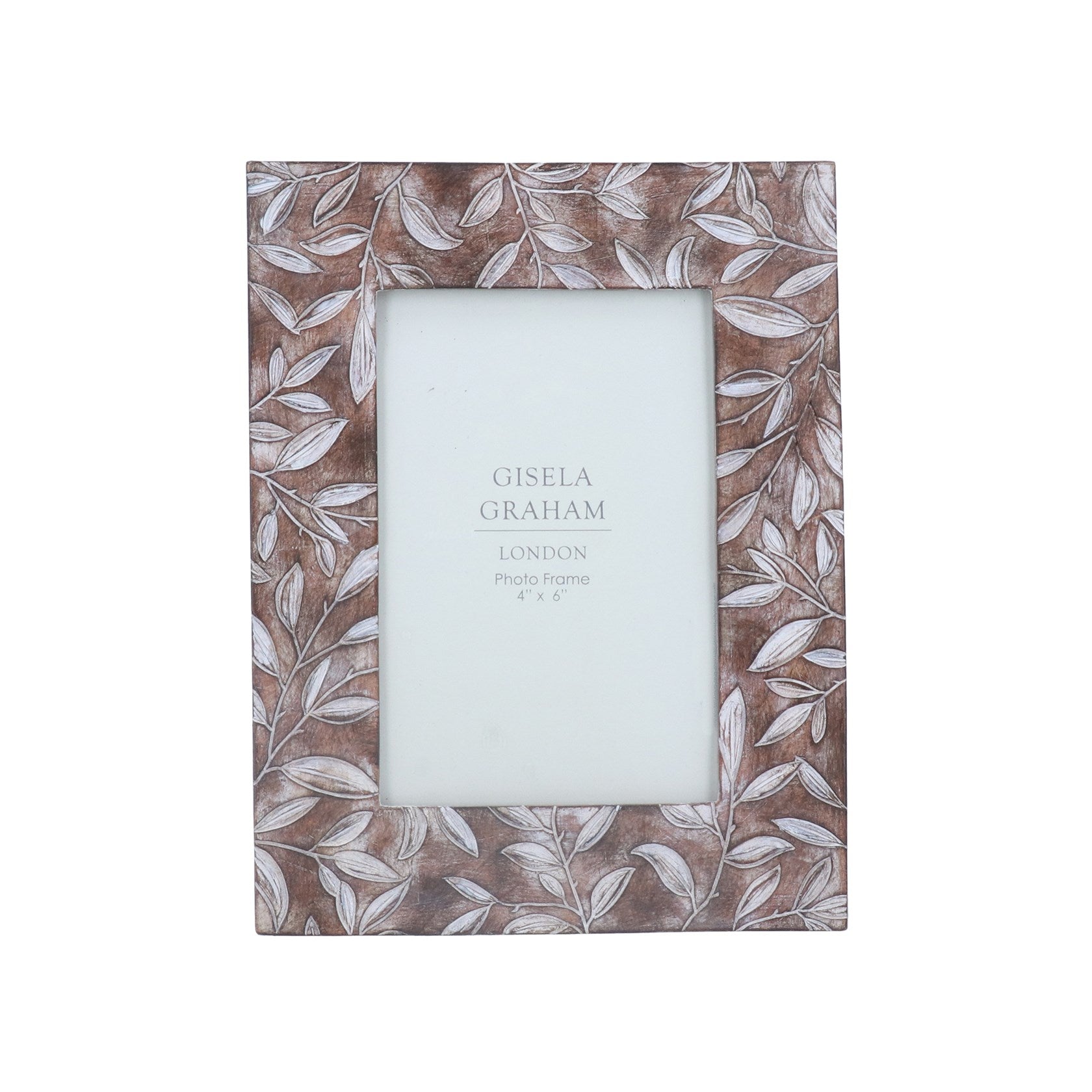Brown Leaves Resin Picture Frame 4x6