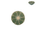 Green stoneware flower mini bowl