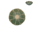 Green stoneware flower bowl