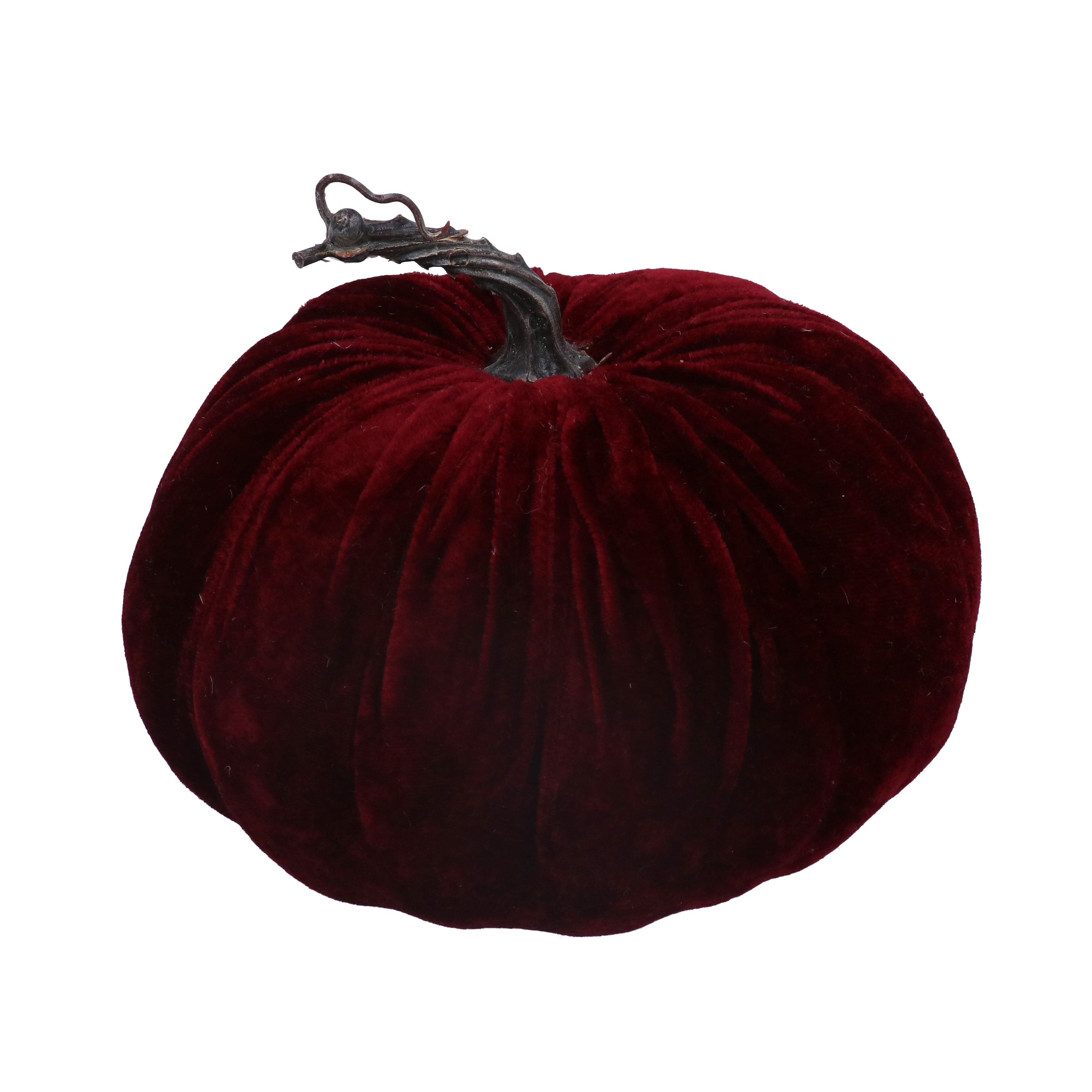 Velvet burgundy pumpkin