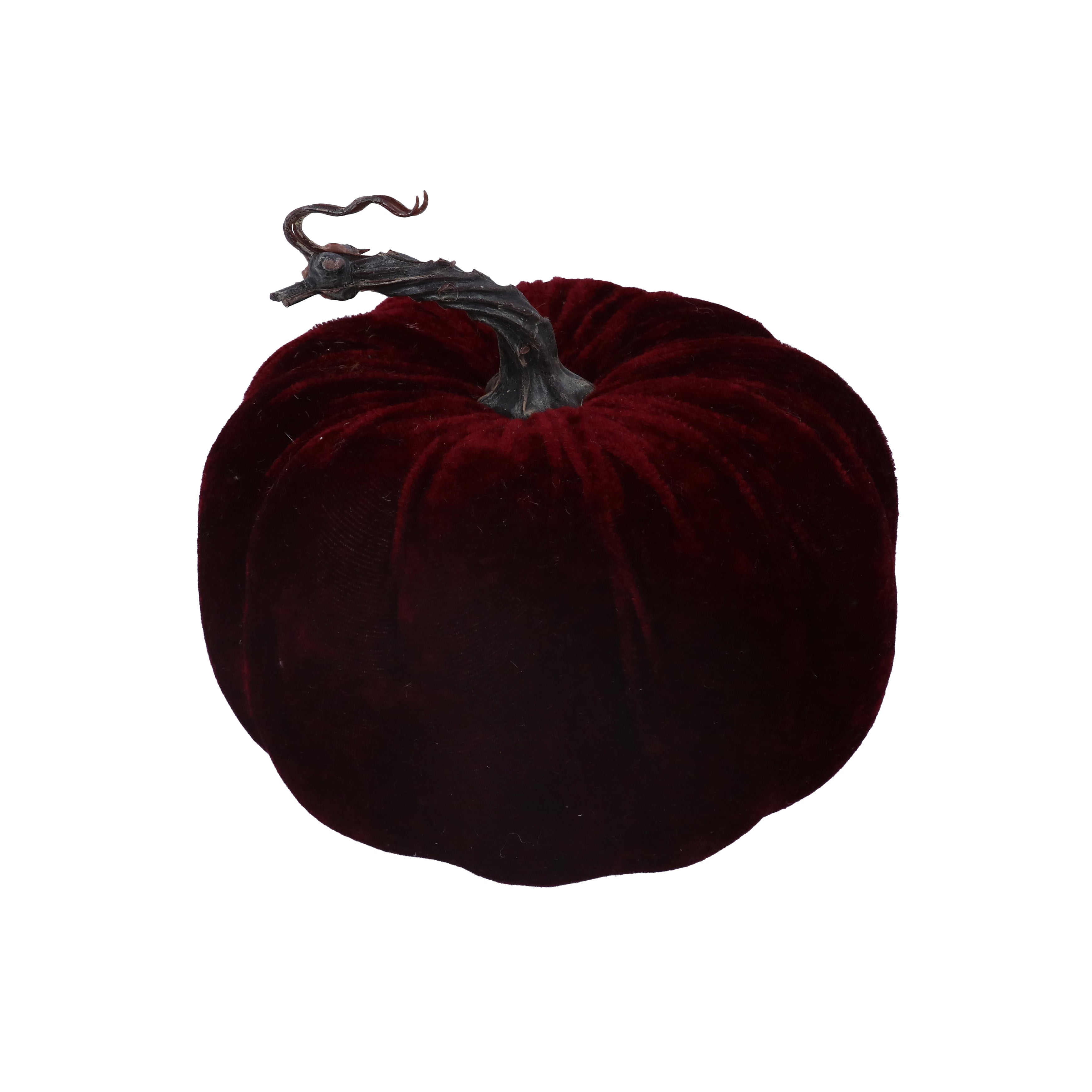 Burgundy velvet pumpkin-medium