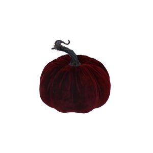 Burgundy velvet pumpkin-small