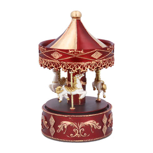 Christmas carousel music box