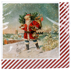 Vintage Santa Napkin