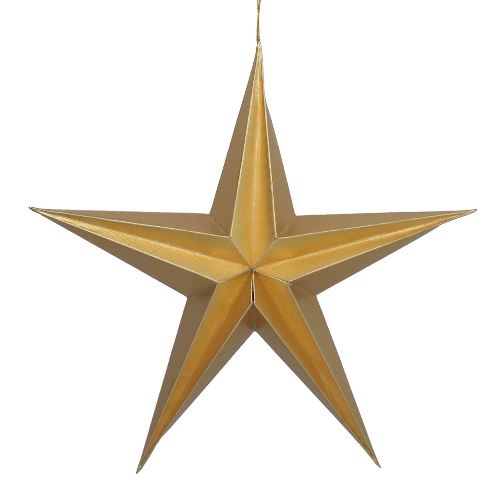 Gold paper star-large