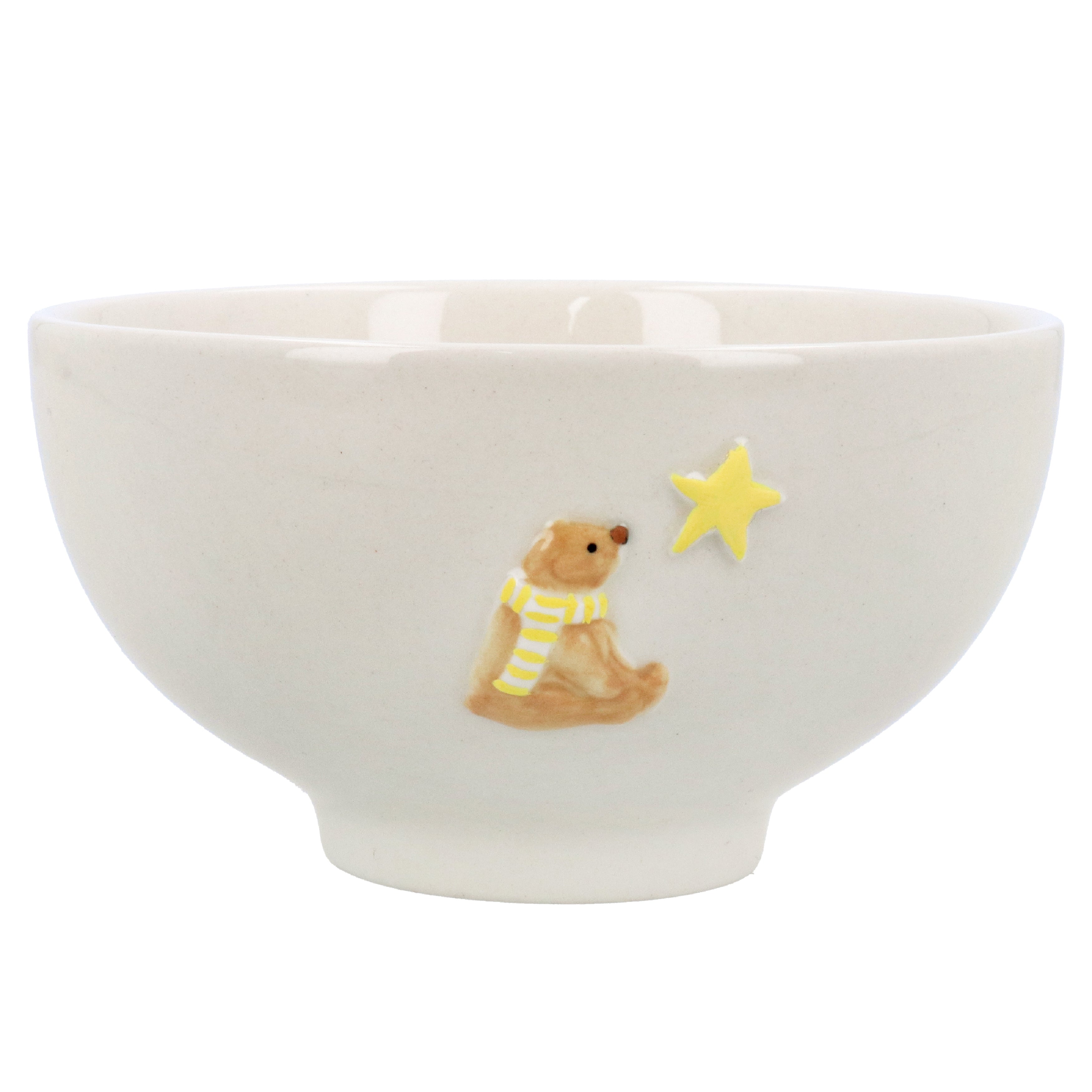 Teddy with star bowl