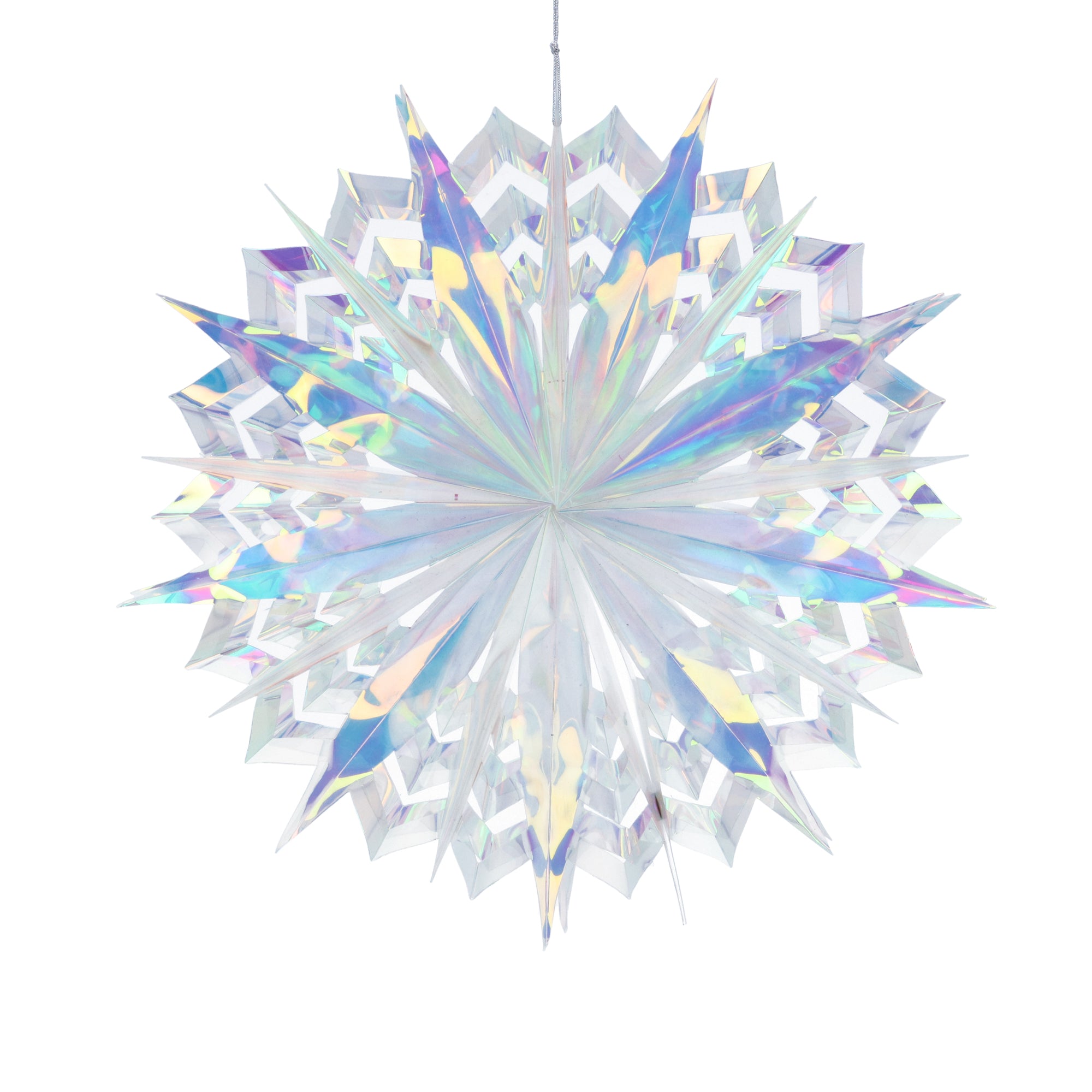 Iridescent foil snowflake