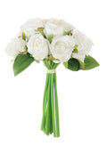 Silk Lila bud rose handtie in cream