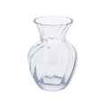 Clear glass twist vase (Small)