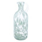 Sage green tortoiseshell glass jug