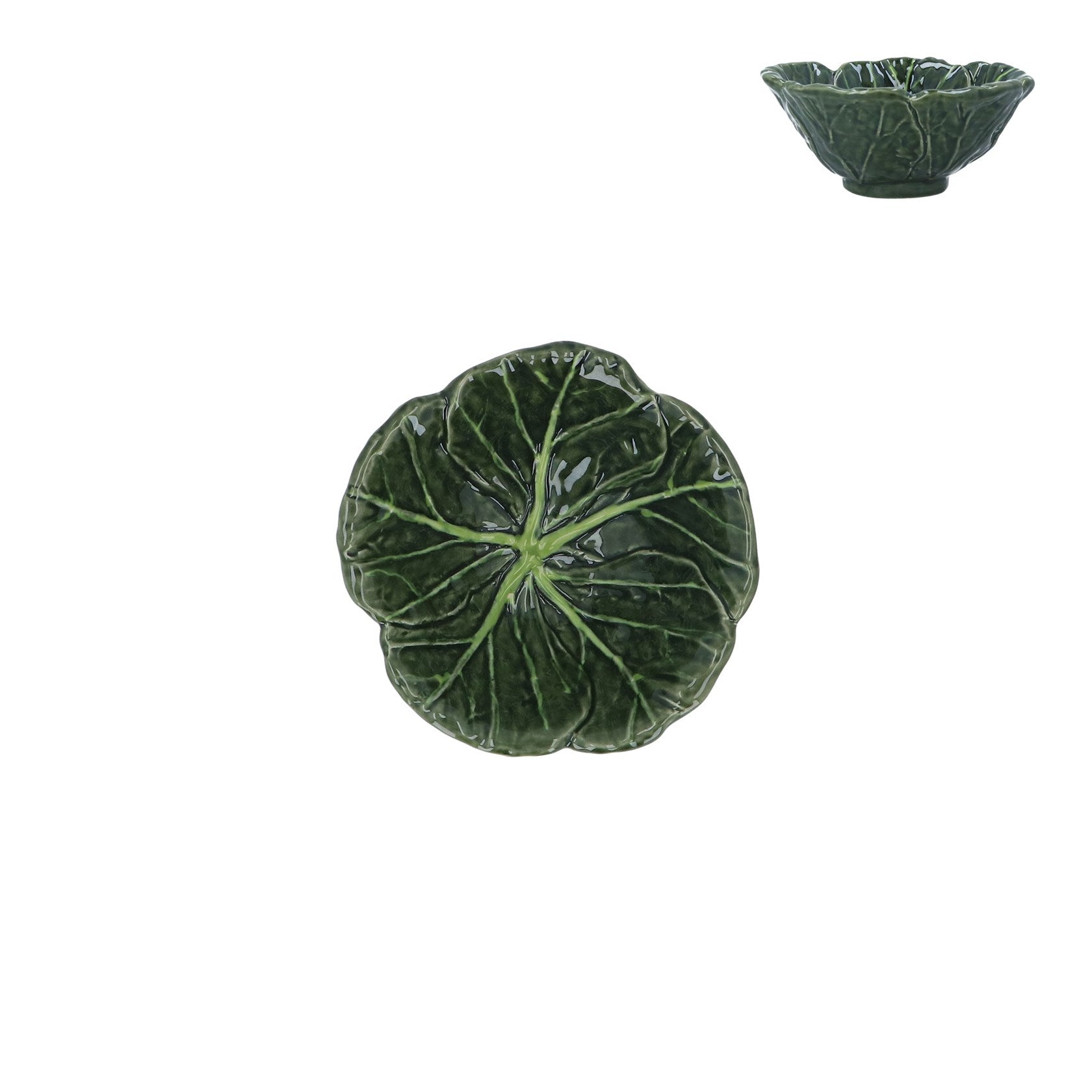 Cabbage stoneware mini bowl