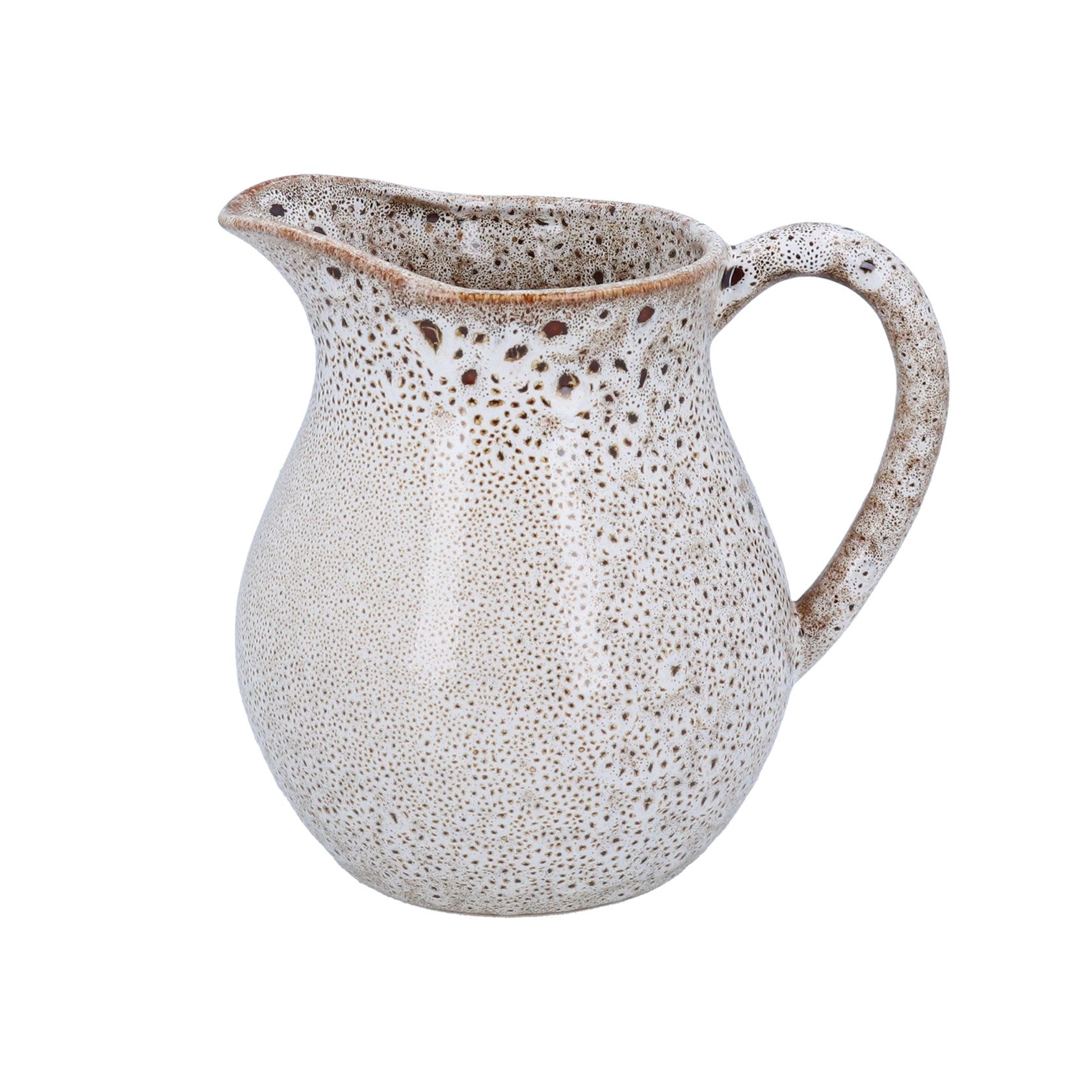 Speckled Brown Stoneware Jug