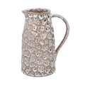 Speckled Brown Stoneware Crater Jug