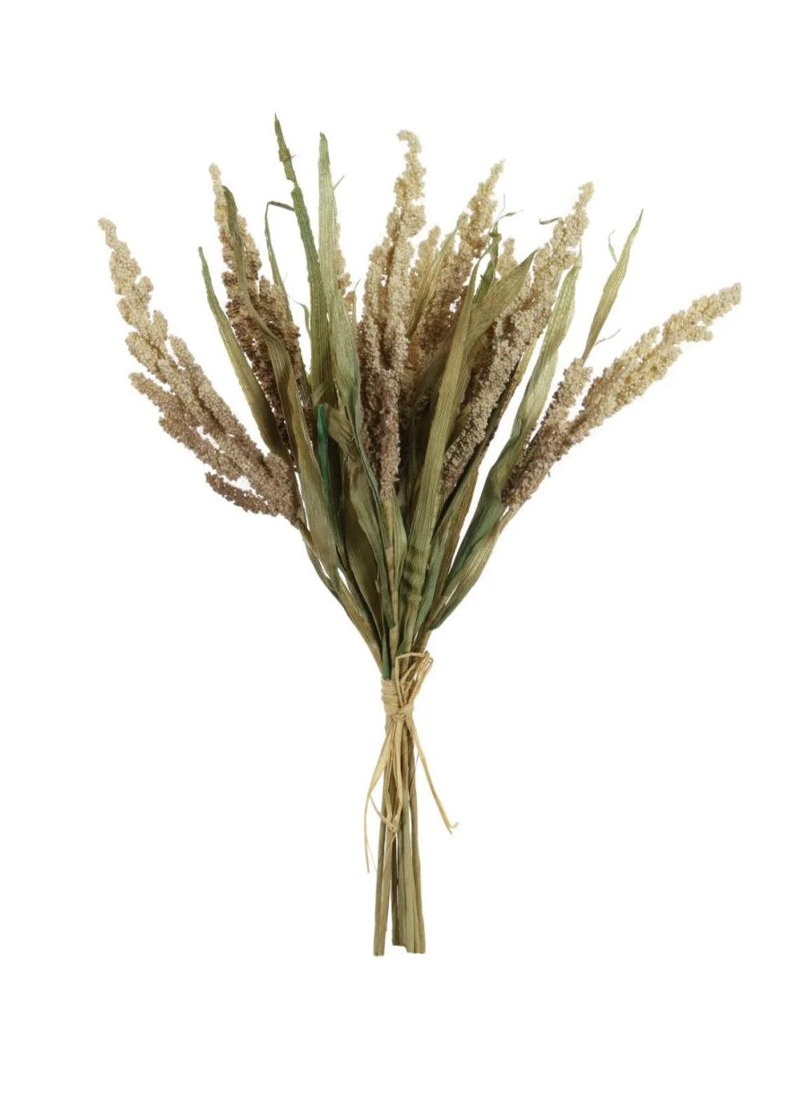 Oyster coloured dried reed & wheat bunch