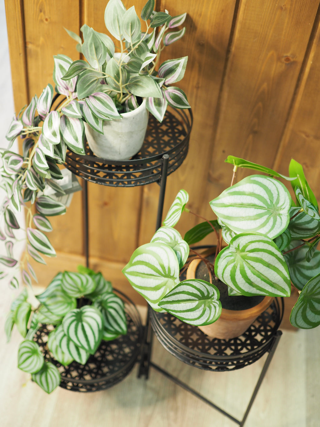 Black 3-tier plant stand