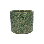 Green willow stoneware pot cover (Medium)
