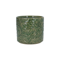 Green willow stoneware pot cover (Small)