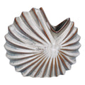 Natural stoneware spiral shell vase (large)
